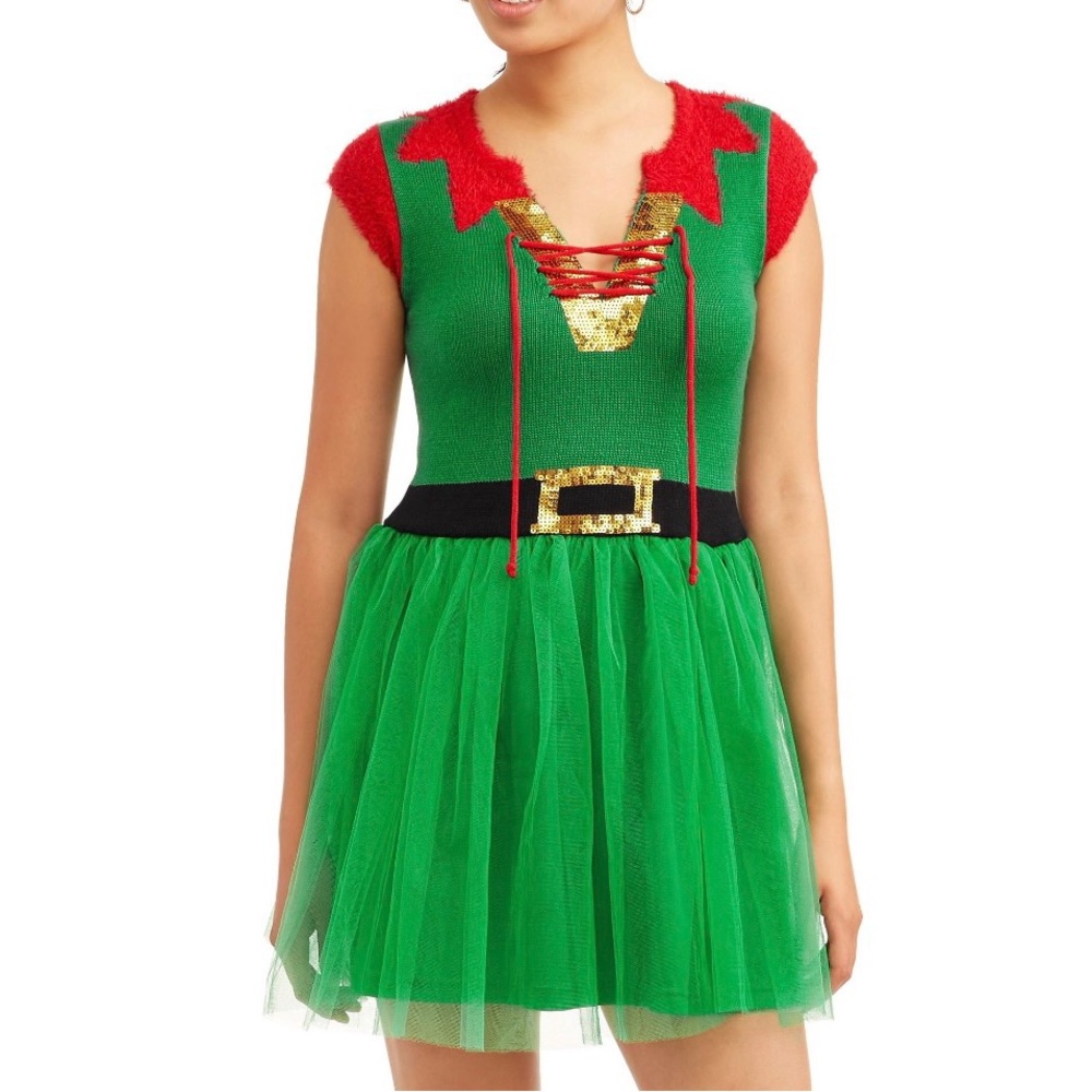 Ugly Christmas Elf Dress